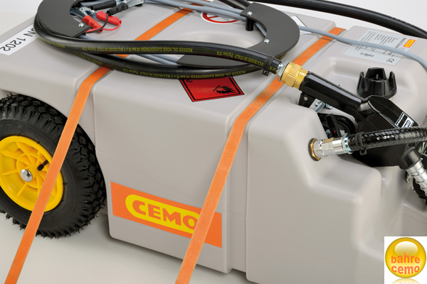 Beispiel CEMO Dieseltrolley – Zurrgurte für die Transport-Befestigung